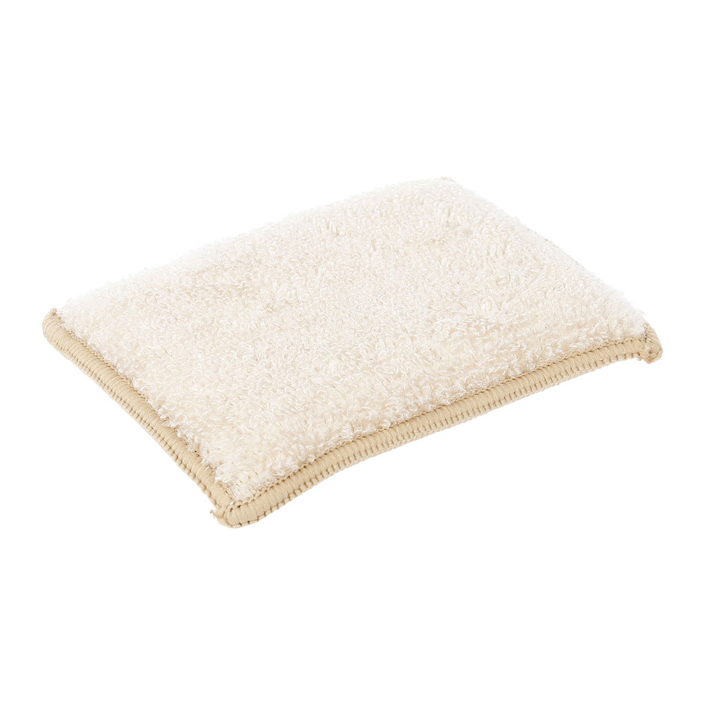 Eponge lavable microfibre de bambou 13x9.5cm
