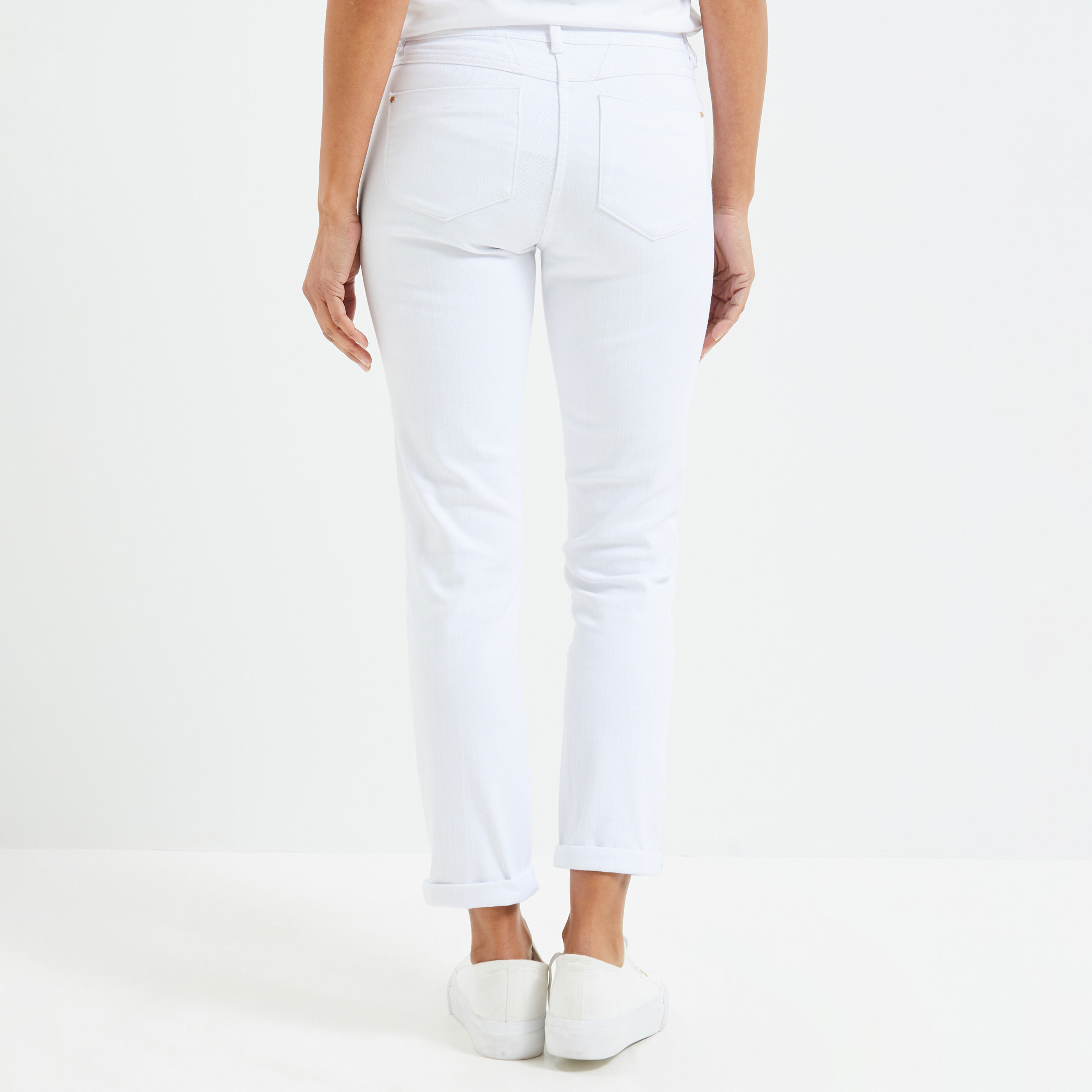 Jean de couleur femme - BLANC
