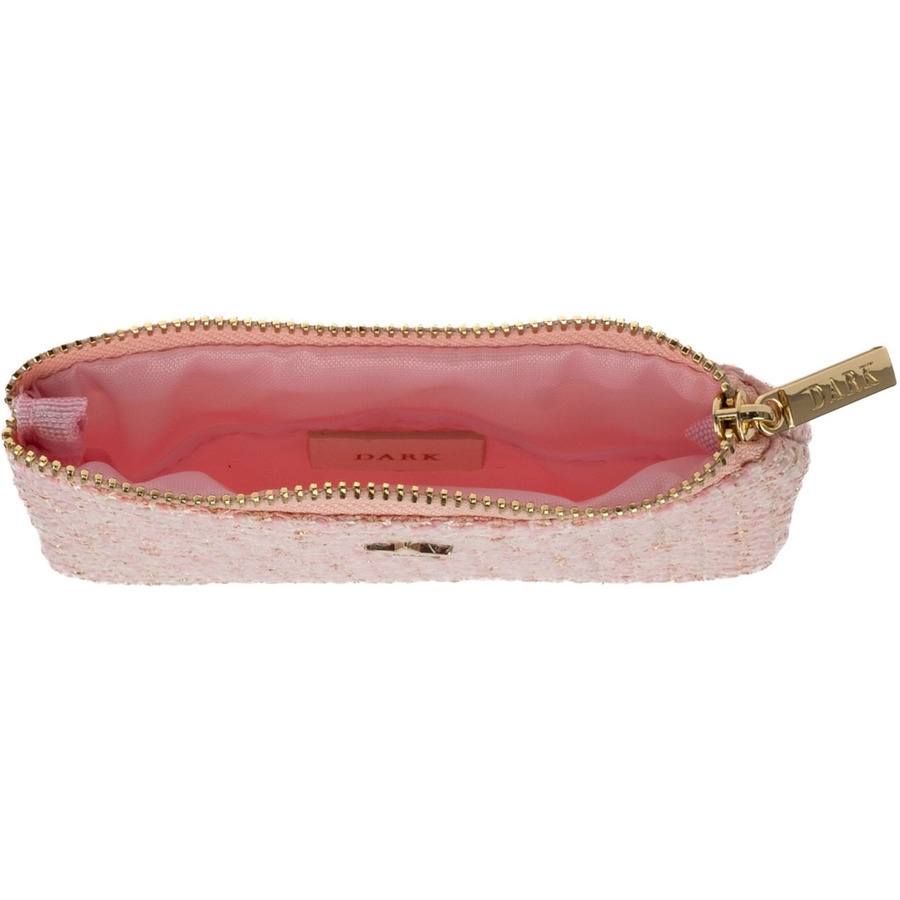 DARK Tweed Mini Pouch Light Rose