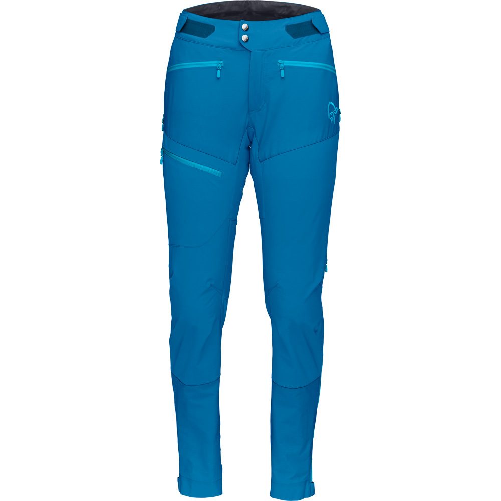 Norrona Fjørå Flex 1 Softshellhose Damen mykonos blue