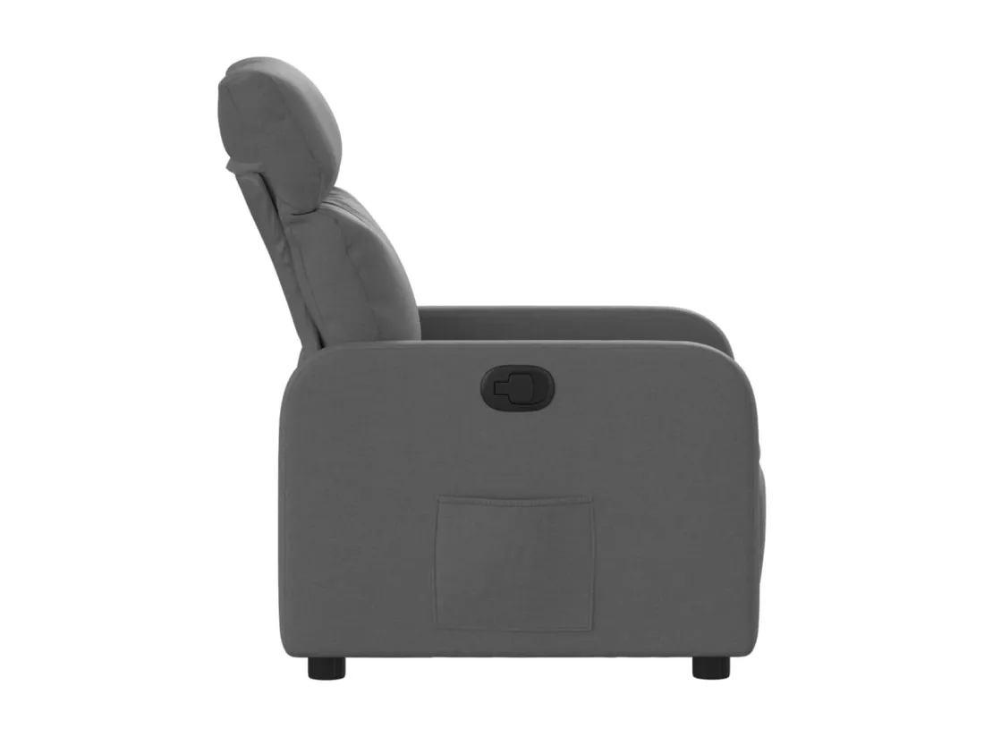 Fauteuil inclinable Gris foncé Tissu