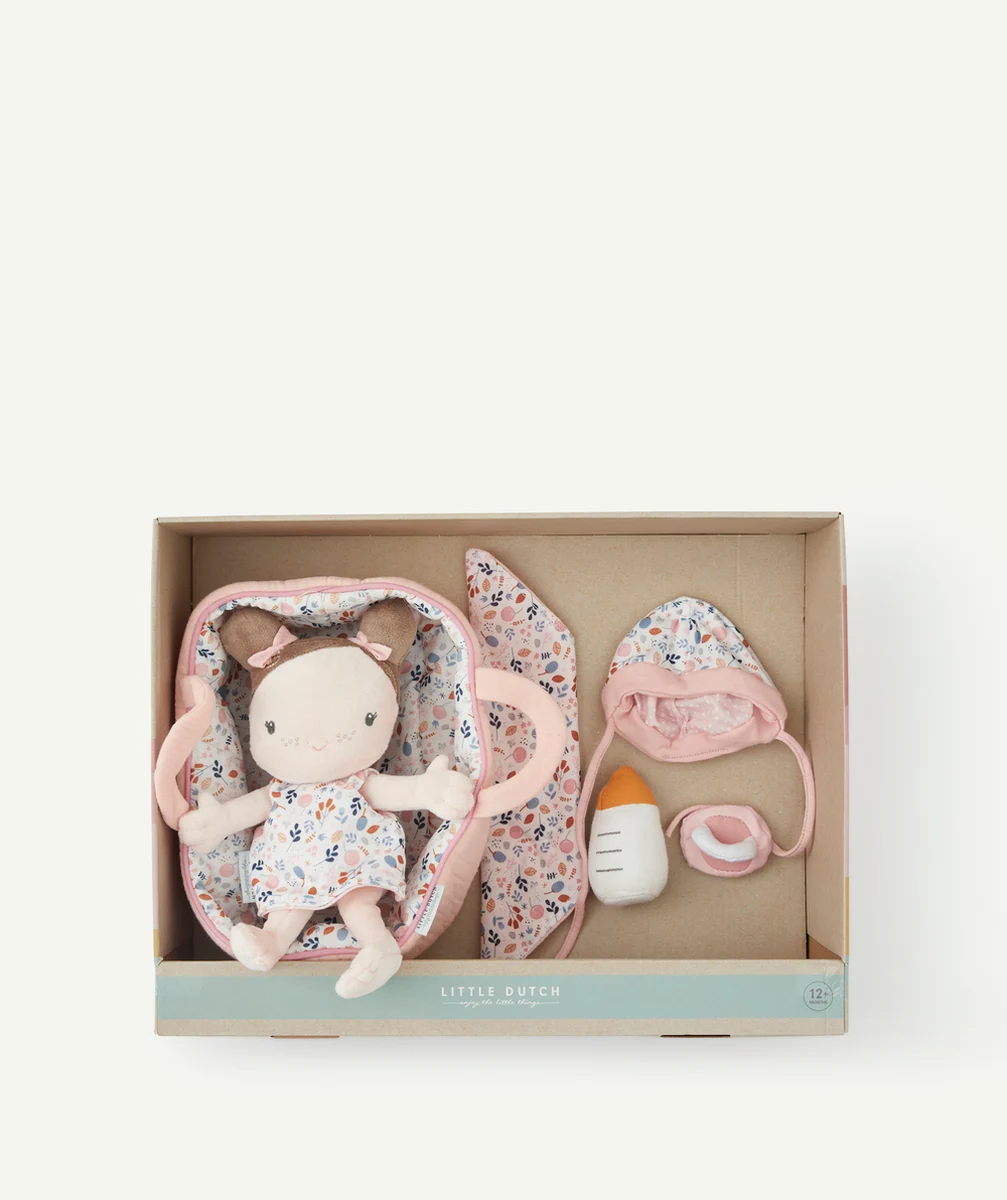 LITTLE DUTCHSET COUFFIN POUPON ROSA