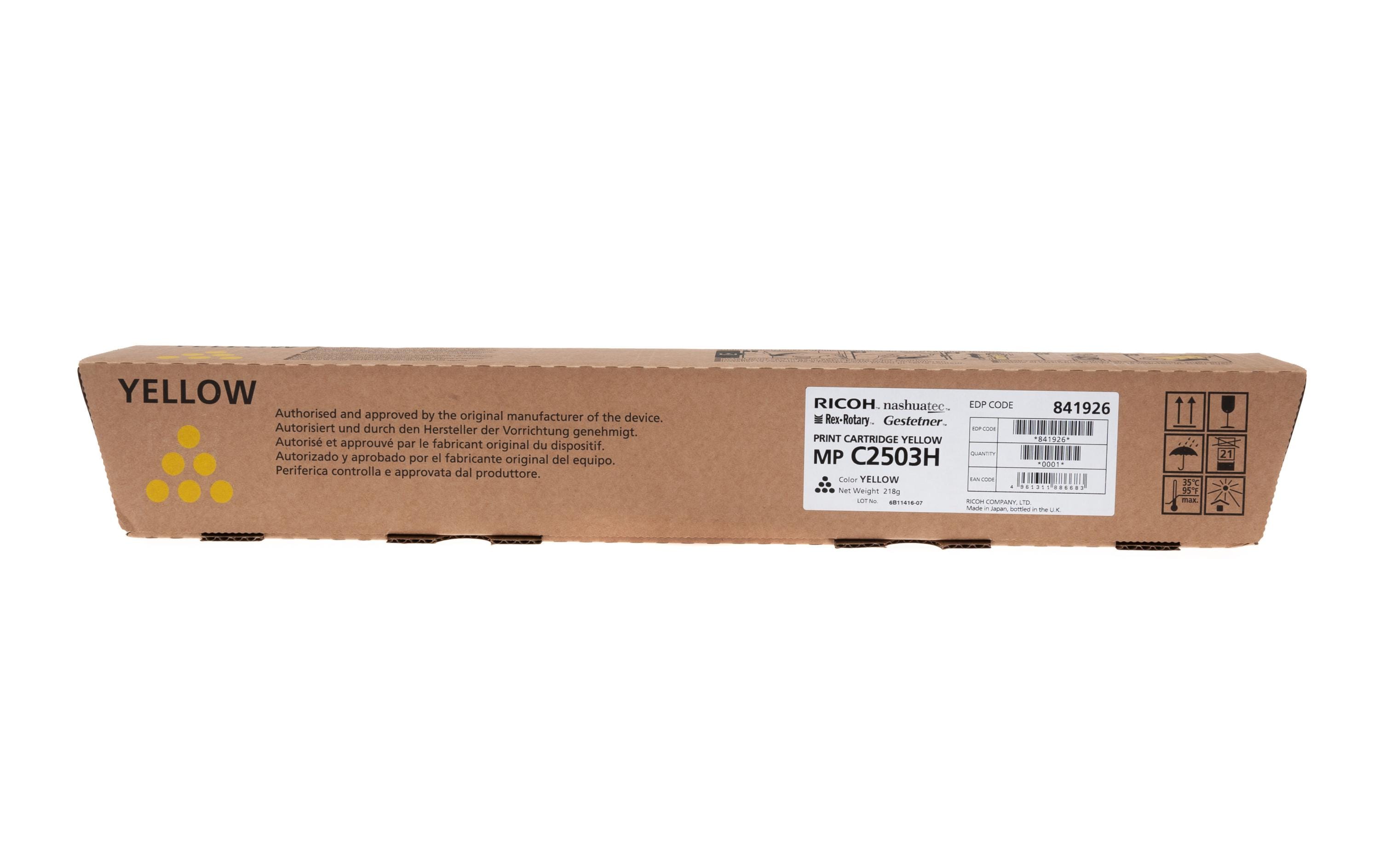 Toner MP C2503 YellowToner, black