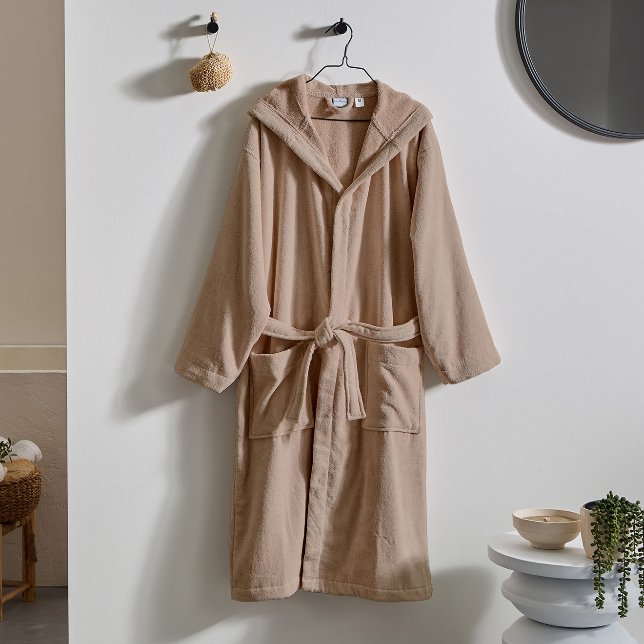 Soft by Perle de Coton Peignoir à Capuche taupe