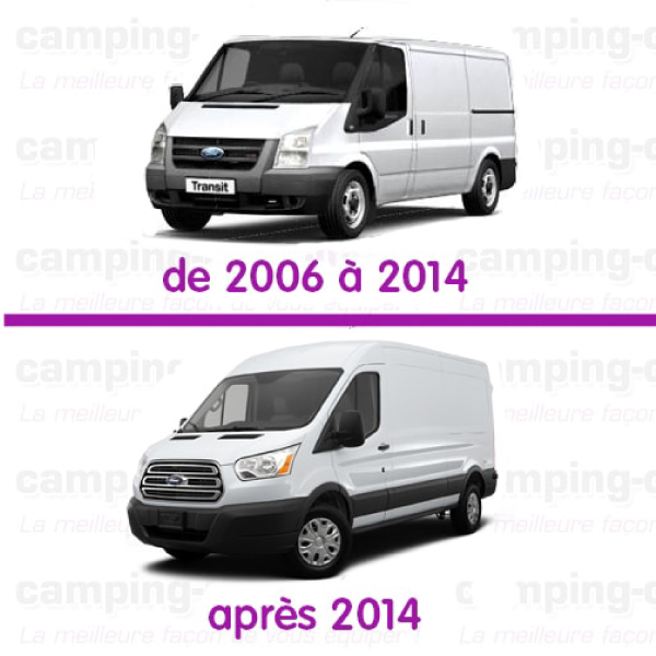 Coques de rétros Noires Ford Transit 5 de 2006 à 2013