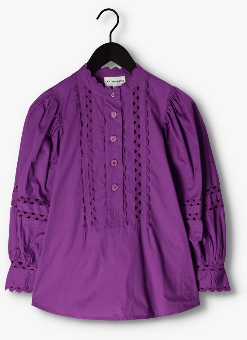 ANTIK BATIK paarse antik batik blouse roda blouse