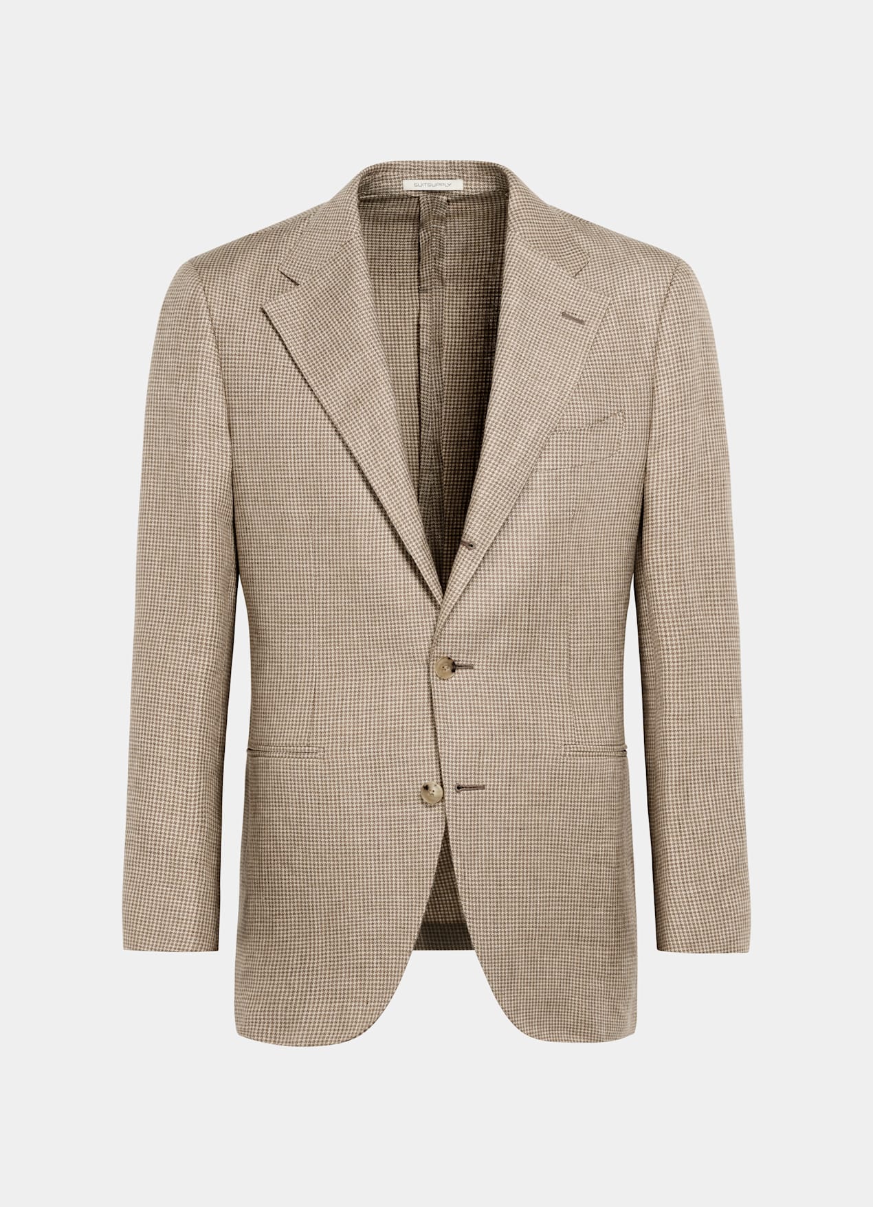 Blazer Roma coupe Relaxed marron moyen pied-de-poule