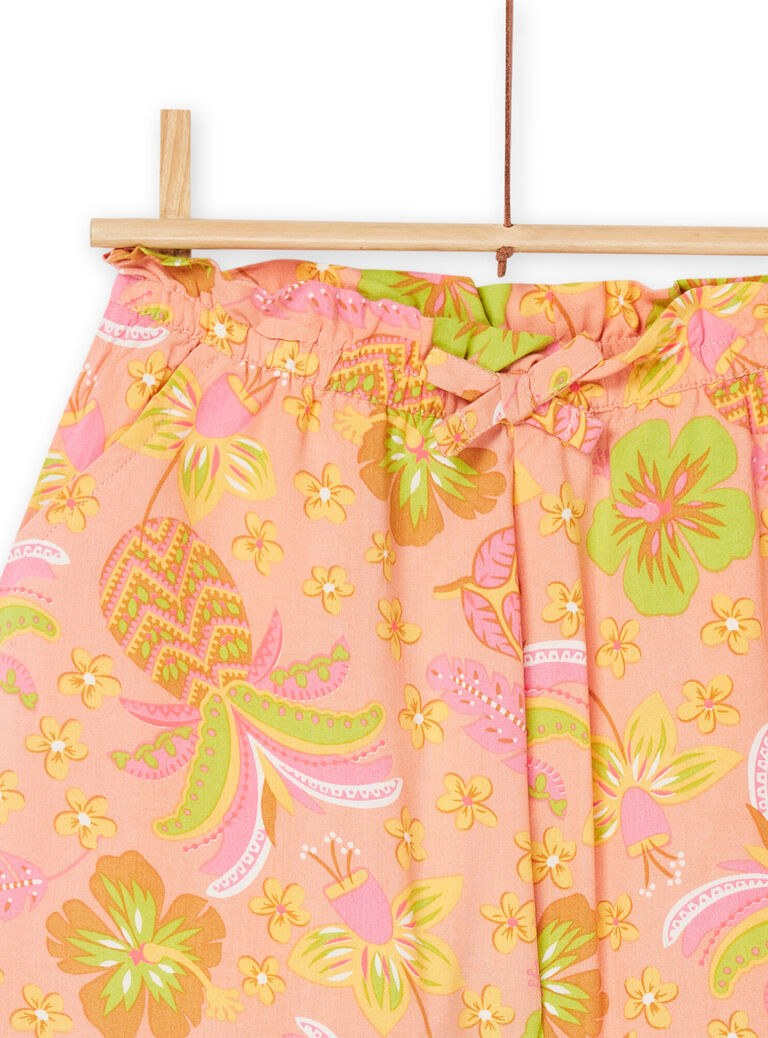 Short fluide pêche à imprimé exotique