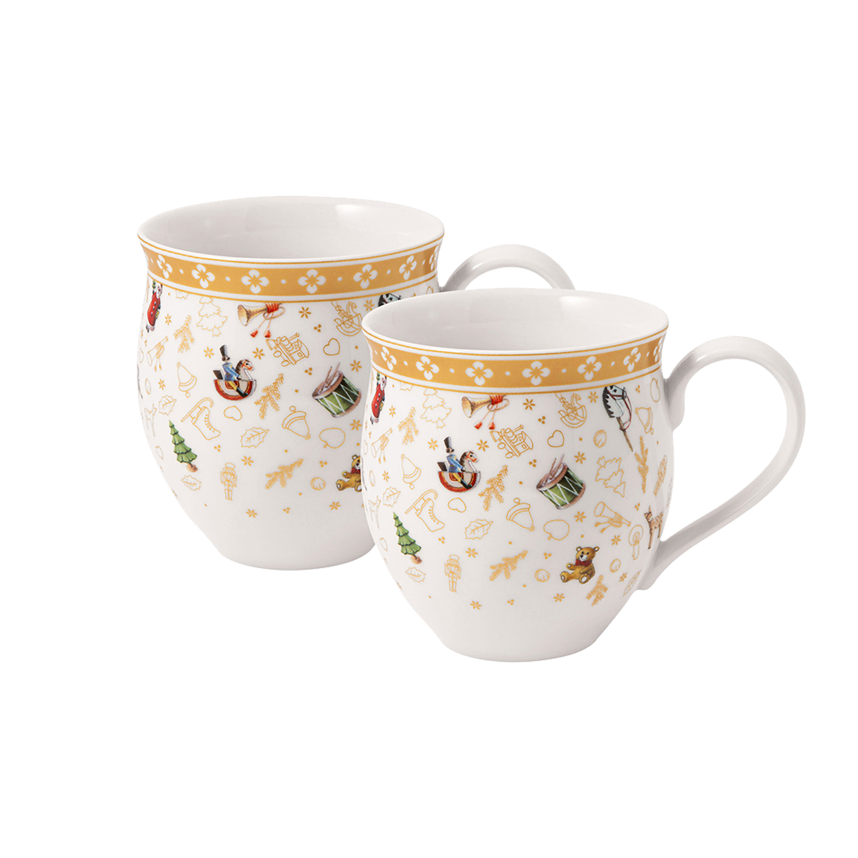 Toy's Delight Mug Gold, 13.2 oz, Premium Porcelain
