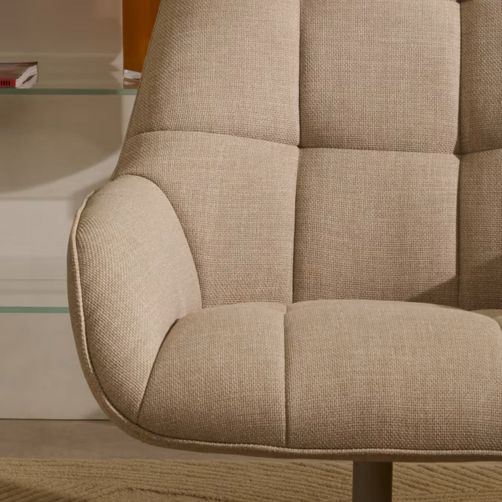 Kave Home Jaspe Draaifauteuil - Beige