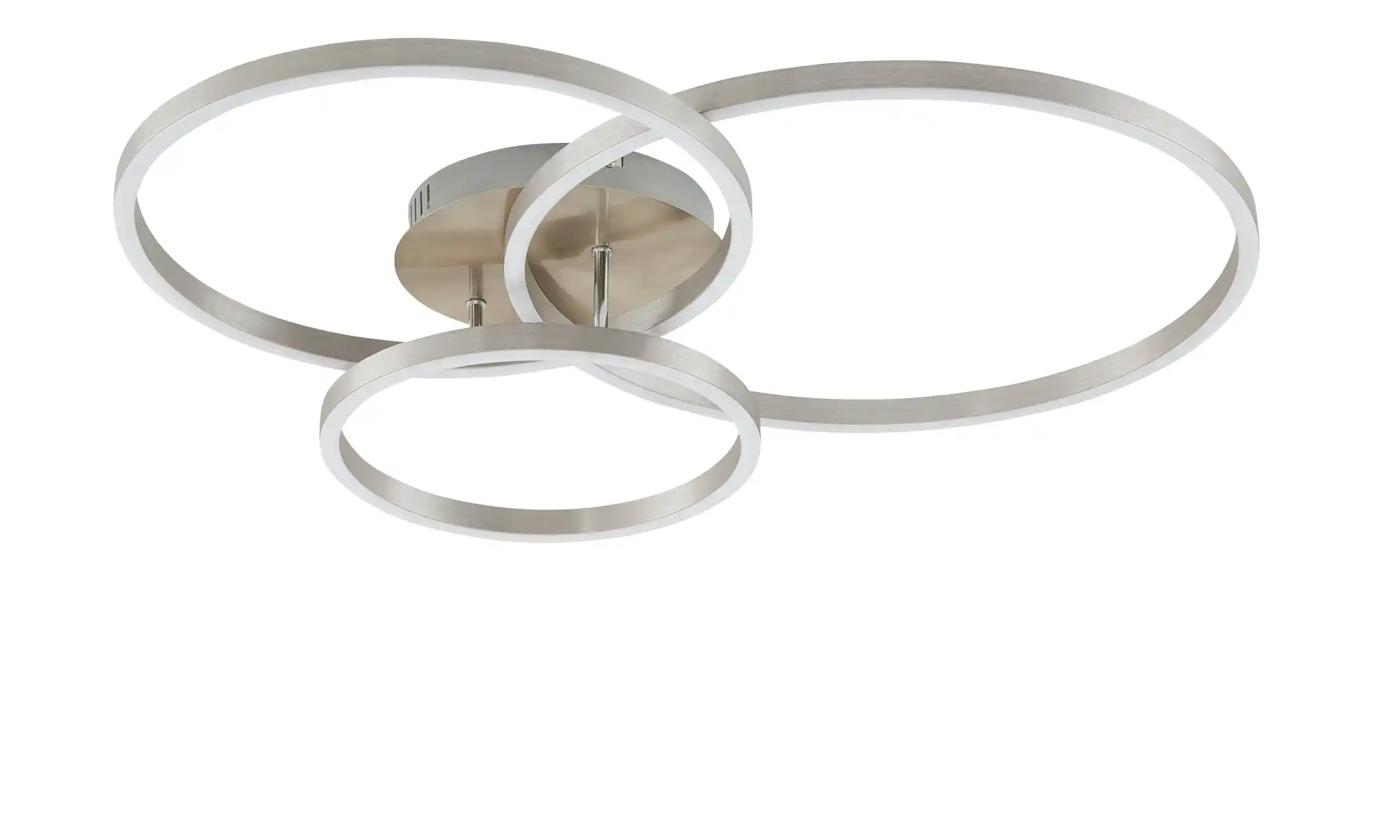 Trio LED Deckenleuchte, Nickel 3 Ringe