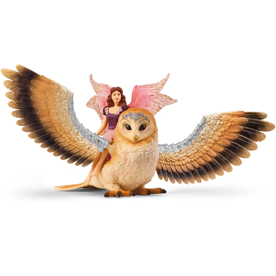 schleich® Elfe auf Glitzer-Eule V2 70789