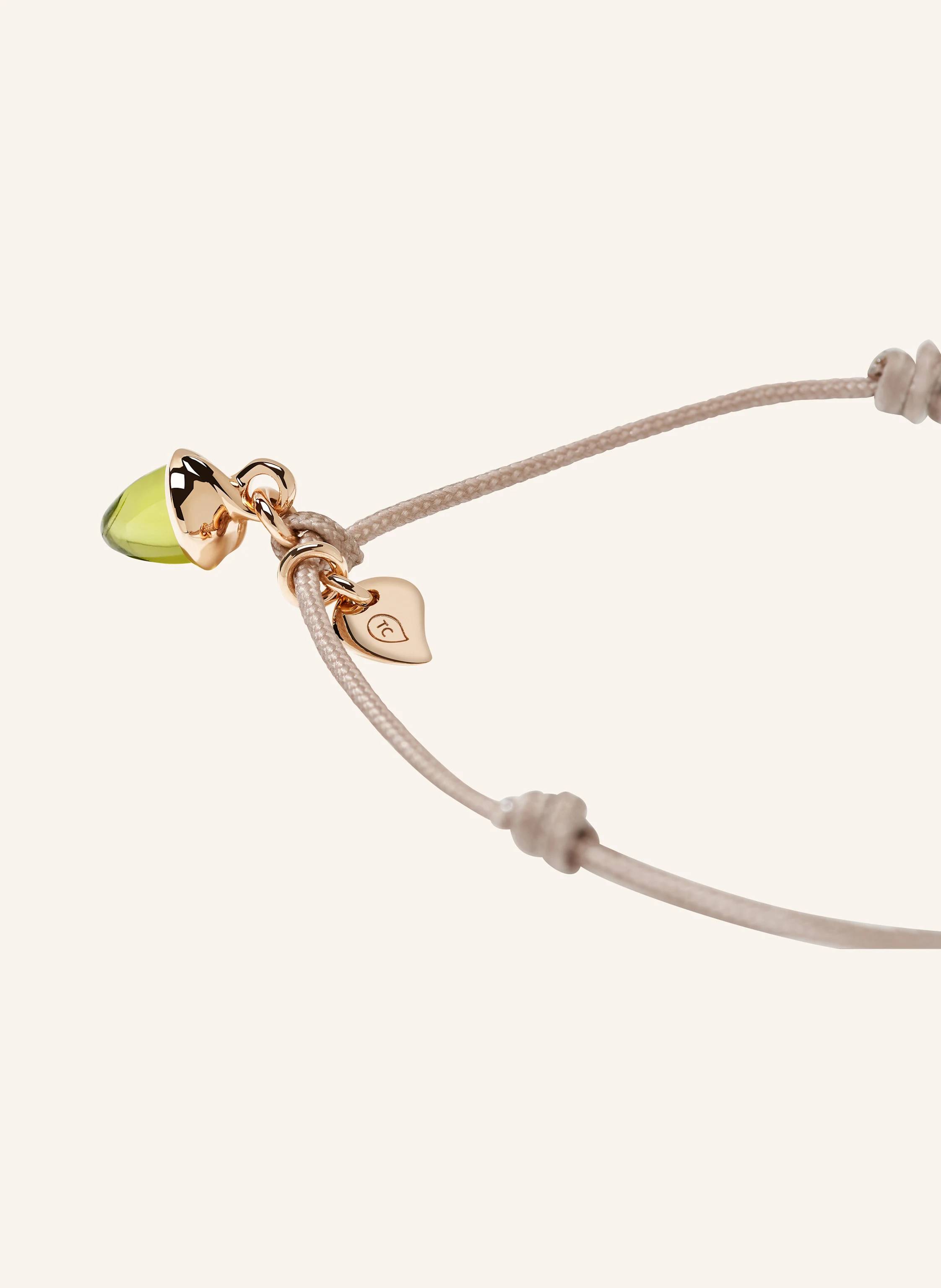TAMARA COMOLLI Armband BRACELET 'MYMIKADO' WITH PERIDOT aus 18 Karat Roségold mit Peridot