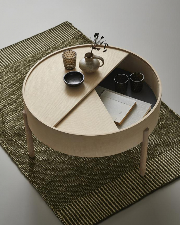 Woud Arc salontafel 66 walnut