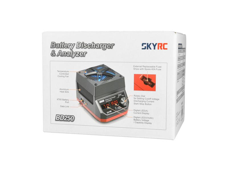 SKYRC Entladegerät BD250 35A 250W Akku Analyse und Entladegerät