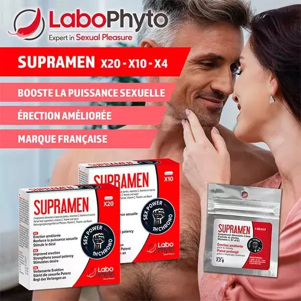 Labophyto SUPRAMEN - estimulante sexual de ação rápida - 20 cápsulas