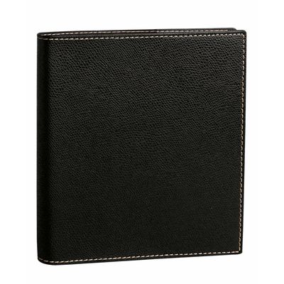 Agenda Club Executif avec répertoire - 1 semaine sur 2 pages - 16 x 16 cm - noir - Quo Vadis