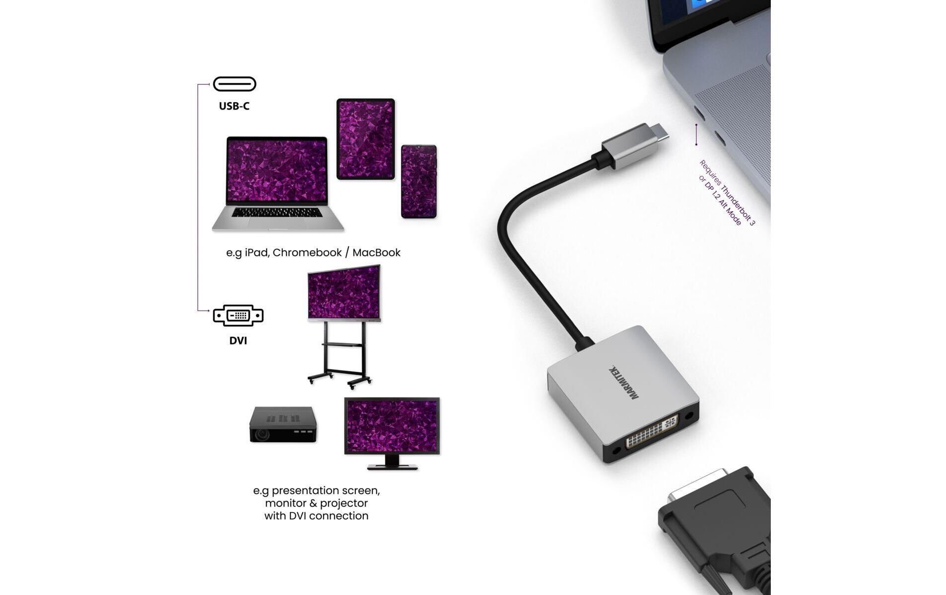 Adapter Connect USB-C > DVIUSB-C auf DVI Adapter