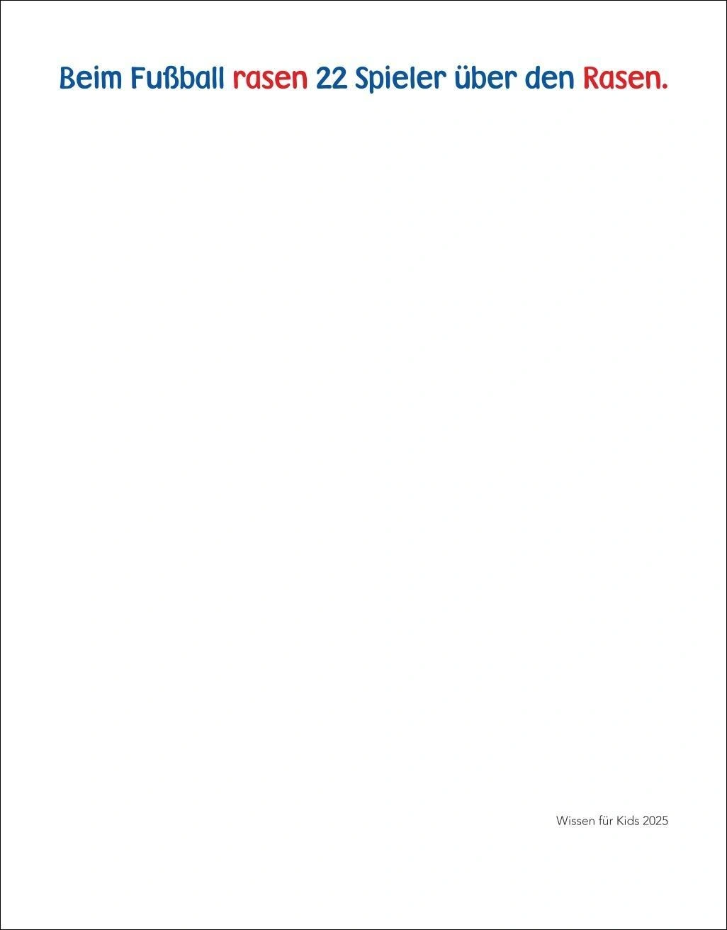 Wissen Kids Tagesabreißkalender 2025