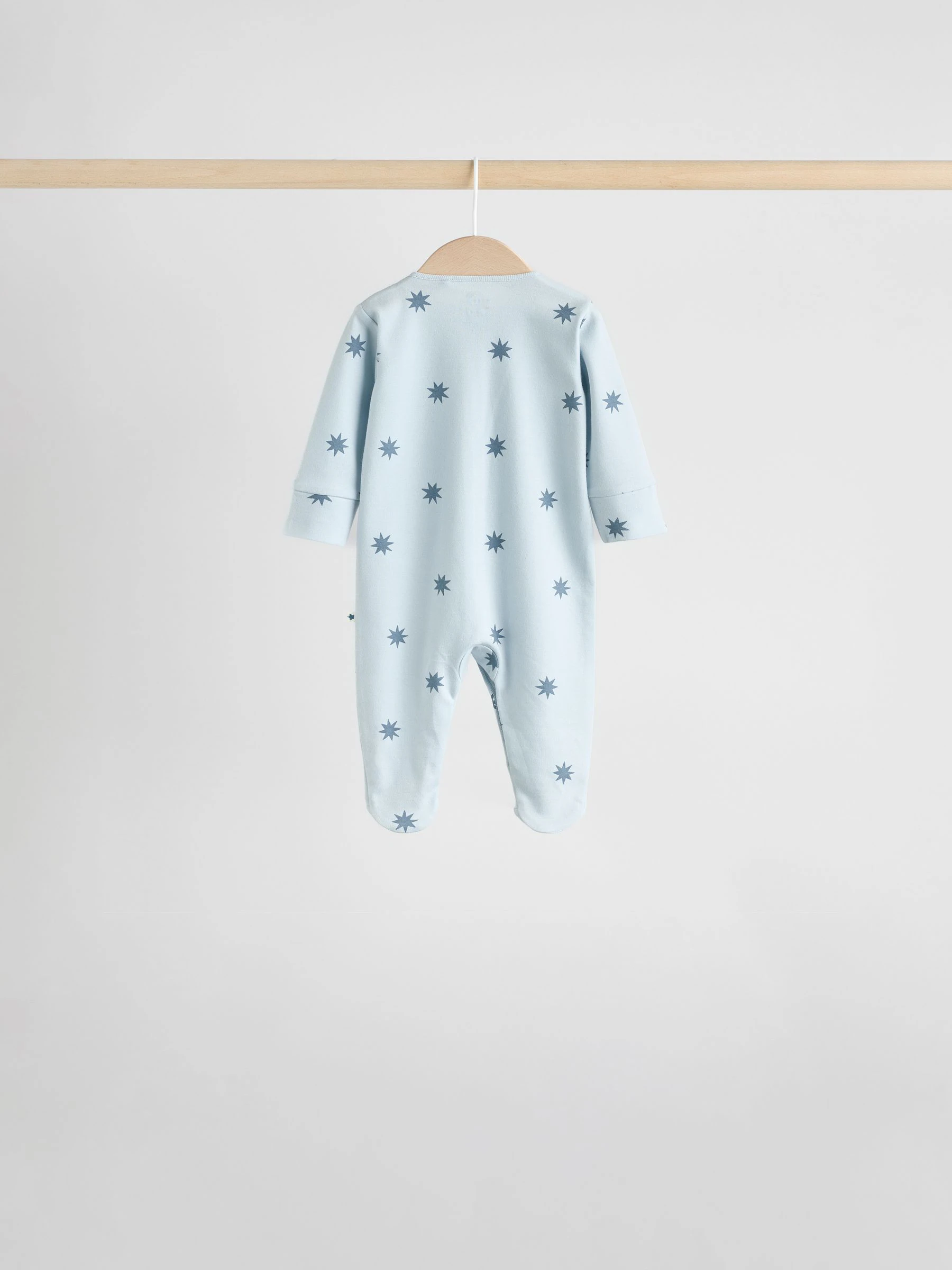 Blauw - Baby Popper Sleepsuits 7 Pack (0mths-2yrs)