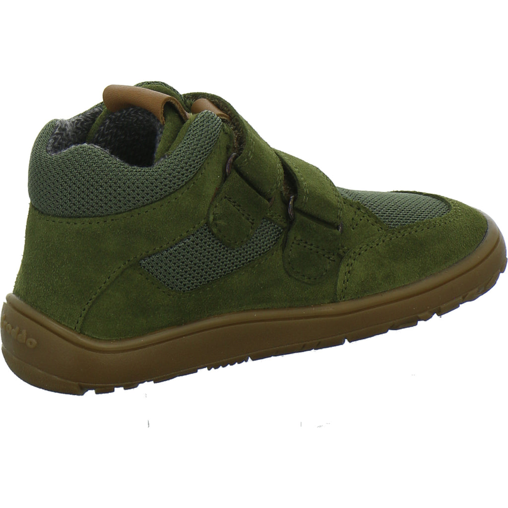 Froddo Stiefel ungefüttert Jungen Barefoot oliv