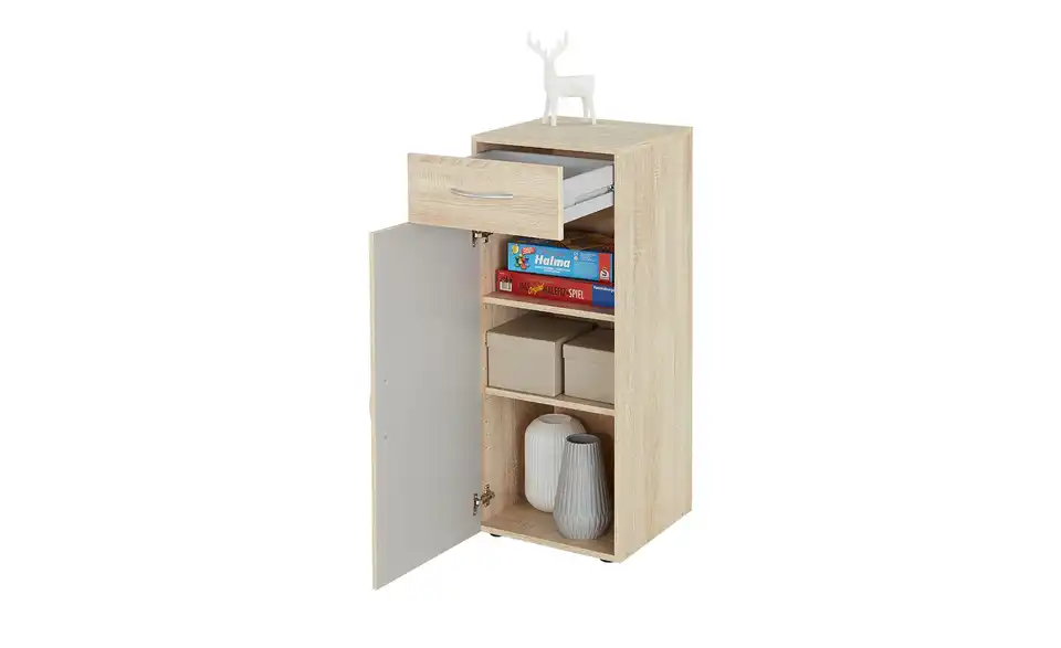 Kommode Multischrank-System 40 cm 40 cm Eiche sägerau (Nachbildung)