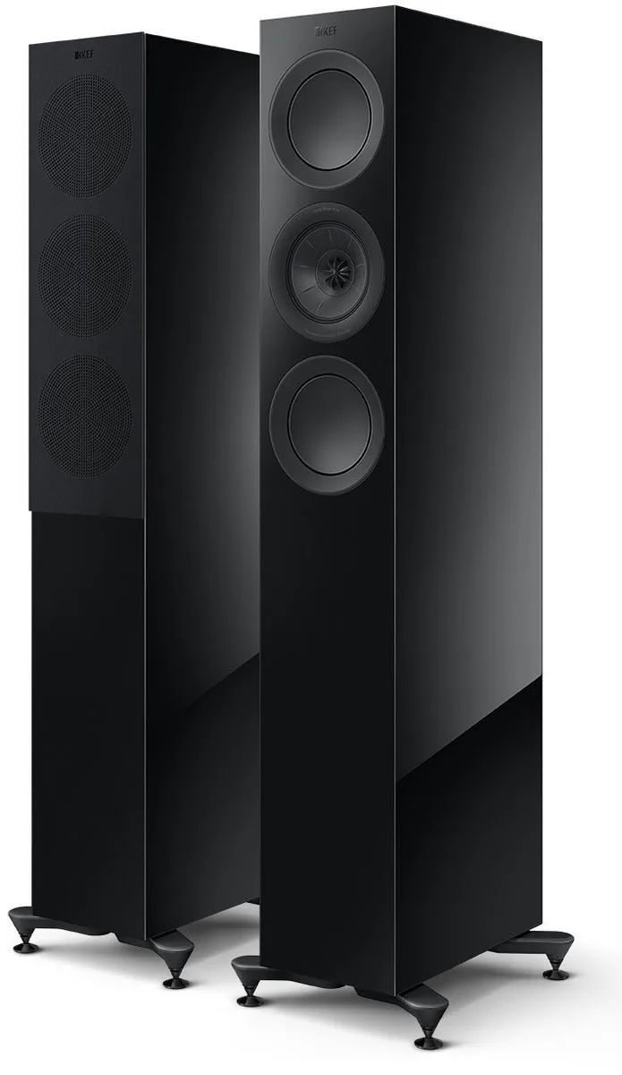 KEF R5 Meta Noir laqué (la paire) Enceintes colonne