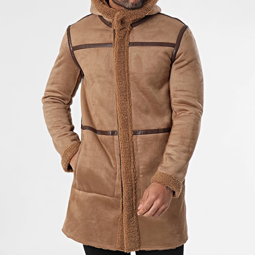 Manteau Capuche Camel