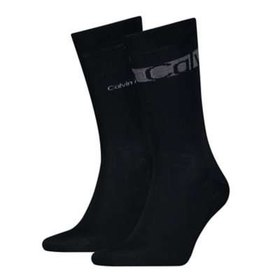 Chaussettes homme 2P Stripes NOIR CALVIN KLEIN