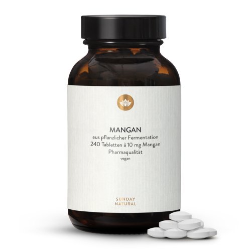 Sunday Natural Products  Mangan Gluconat Tabletten10mg