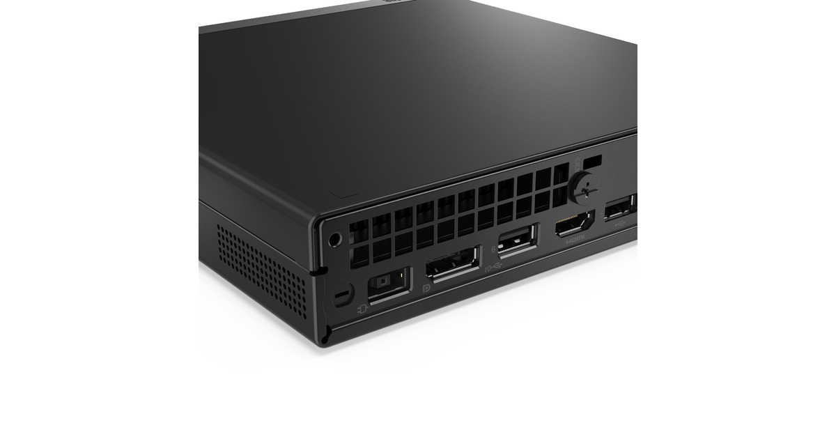 LenovoThinkCentre neo 50q QC (13C90005MH) pc-systeem  (Zwart | Snapdragon X X1-26-100 | Qualcomm Adreno GPU | 16 GB | 512 GB SSD)