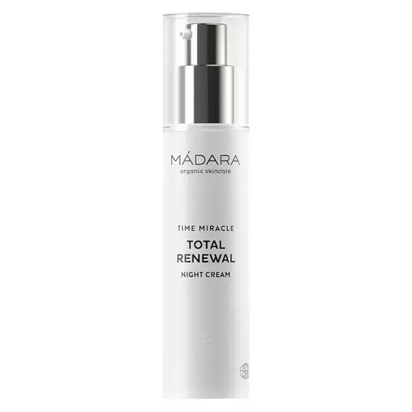 MÁDARA Time Miracle Total Renewal Crème de Nuit Renouvelante Anti-Âge Bio 50ml
