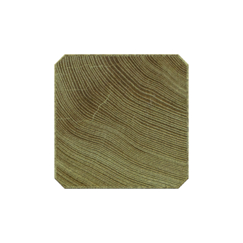 Tuinpaal vierkant grenen ca. 6,8 x 6,8 cm, lengte ca. 240 cm