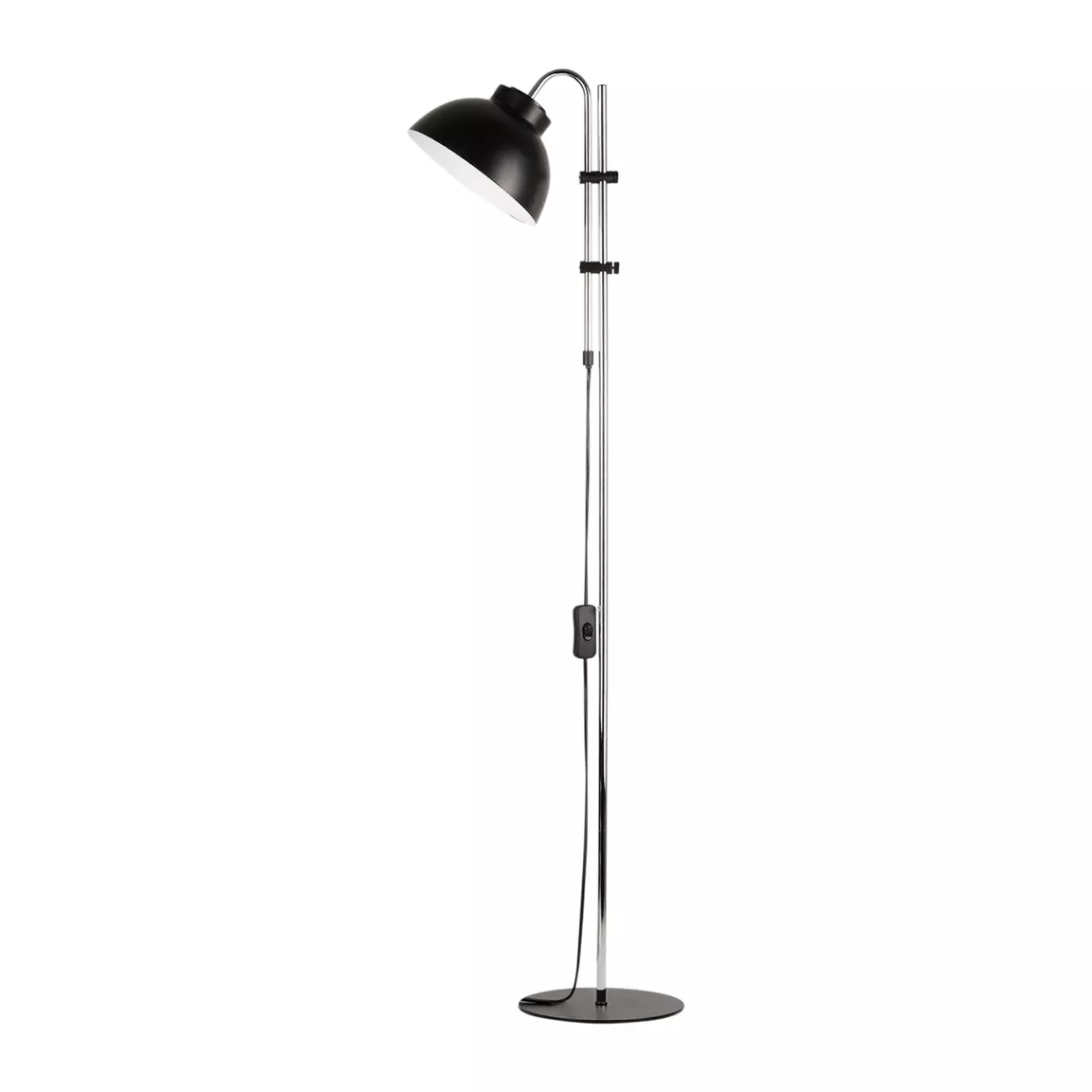 Lampe à poser ajustable (H47/115 cm) Industry métal Noir