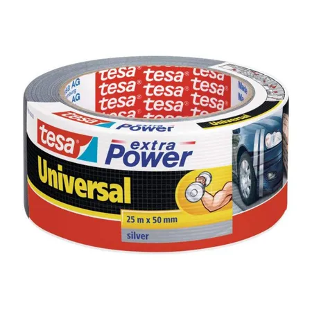 tesa Gewebeband Extra Power Universal silber 25m x 50mm