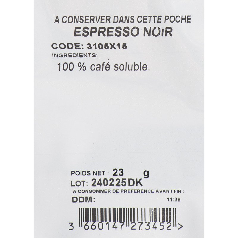 Gobelet carton operculé prédosé Expresso 18 cl