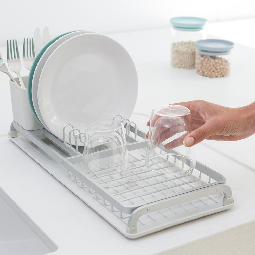 Egouttoir à vaisselle petit modèle gris clair Brabantia