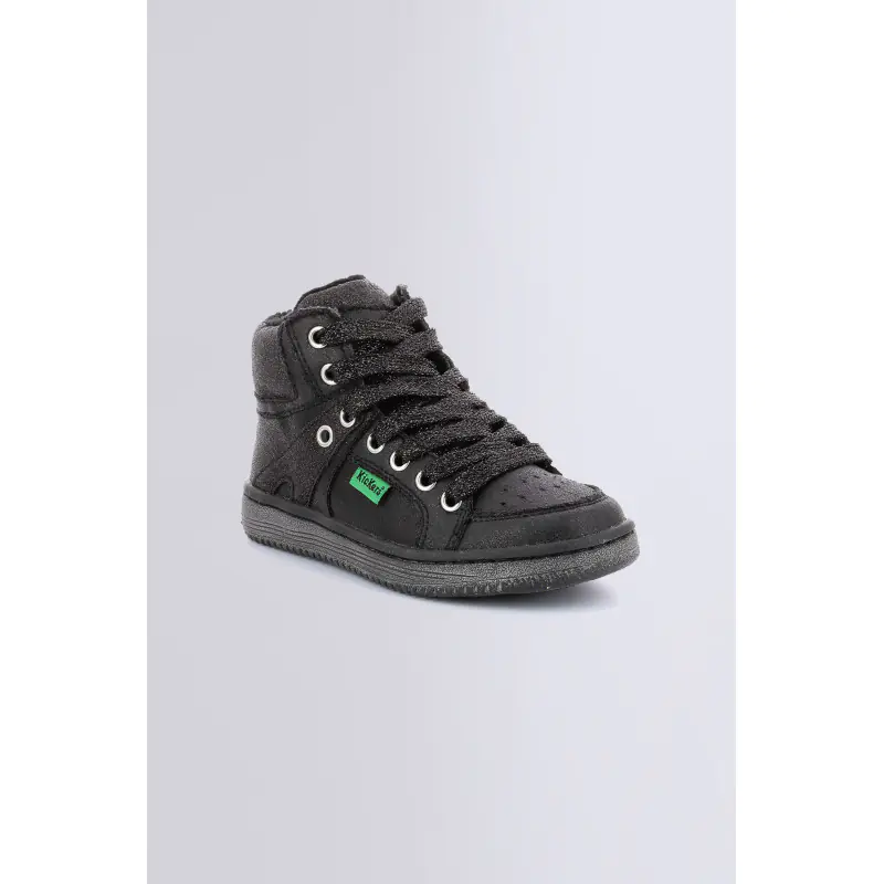 LOWELL NOIR BRILLANT (24-39) SNEAKERS HAUTES Synthétique Garçon