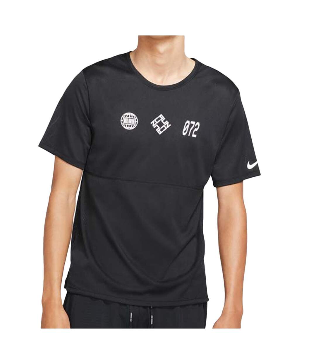 Maillot de sport Noir Homme Nike Run Top