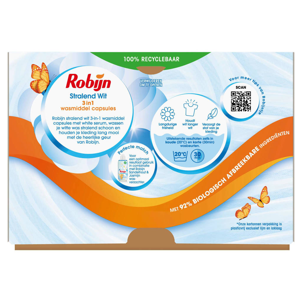 3-in-1 wascapsules Stralend Wit - 3 x 26 wasbeurten - 78 wasbeurten