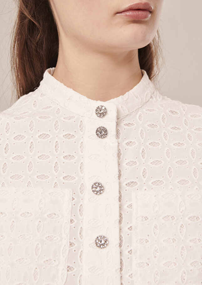 Chemise Cherylblanc en broderie anglaise