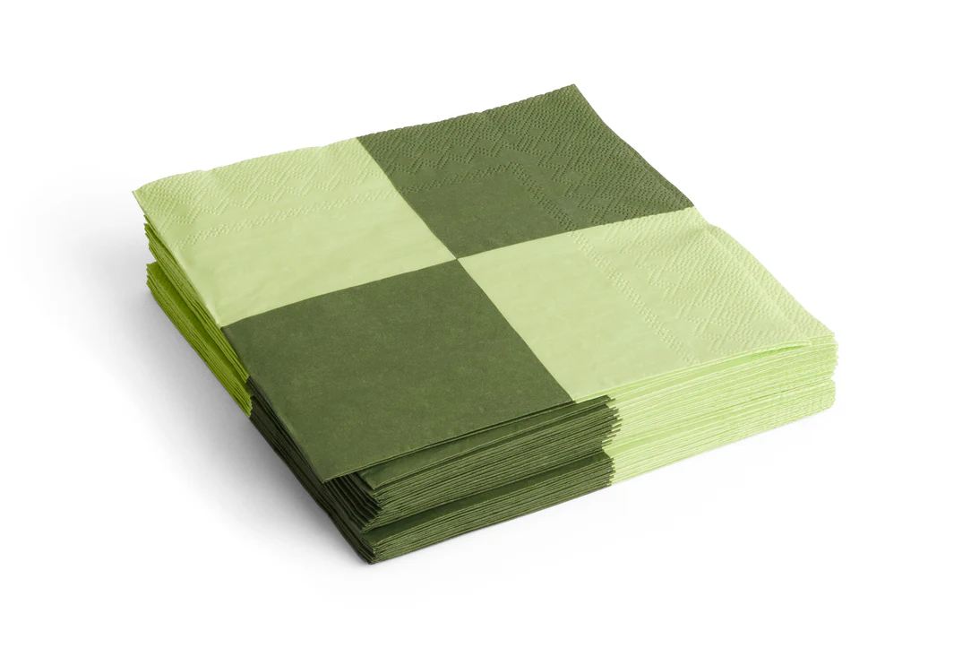 HAY  Pattern servietter, lysegrøn/dusty grøn - 40x40 cm.