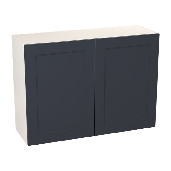Meuble haut de cuisine avec 2 portes GoodHome Artemisia bleu L. 100 x H. 72 cm