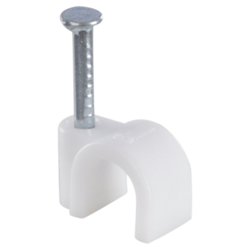 Handson Kabelclip Rond Wit 6 mm 25 Stuks