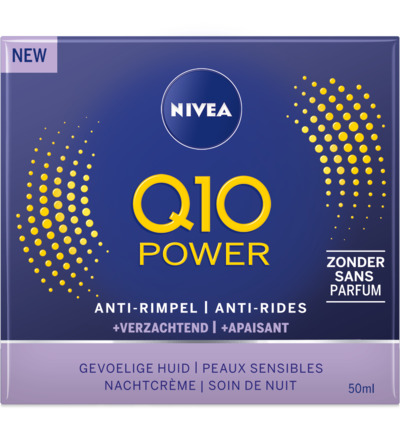 Nivea Q10 Power nachtcreme sensitive (50 ml)