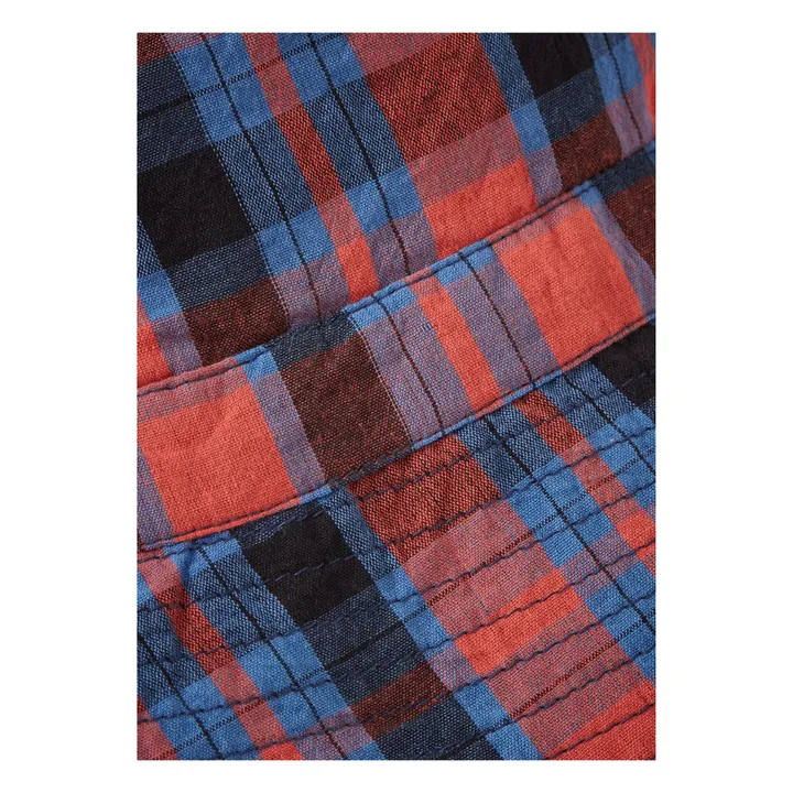 Caramel Bob en Popeline de Coton Cedrus Tartan | Rouge