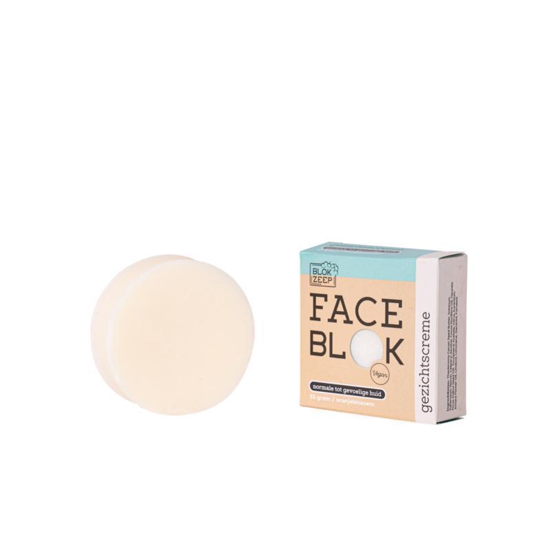 blokzeep Face Blok Gezichtscreme Bar - Normaal Tot Gevoelige Huid 55 G