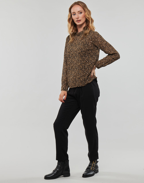 Only - ONLKACEY FR L/S HIGH NECK TOP PTM - Marron