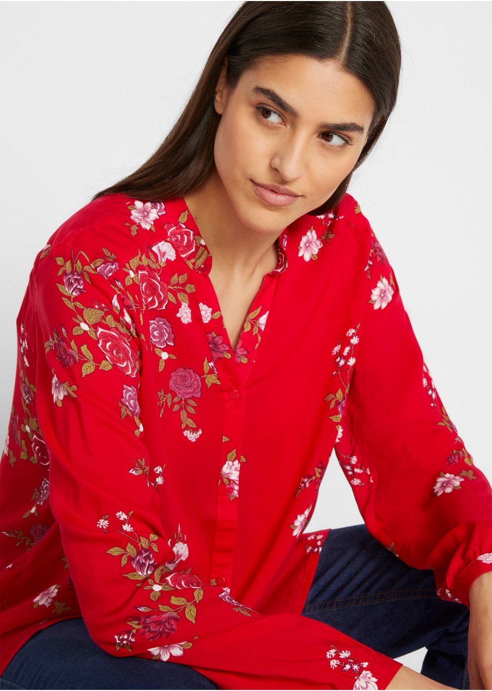 Tunique longue en viscose, coupe large