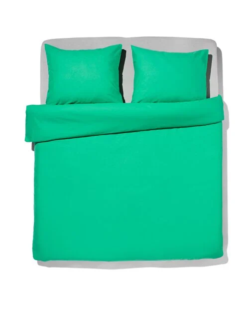 housse de couette coton doux 140 x 200/220 vert clair